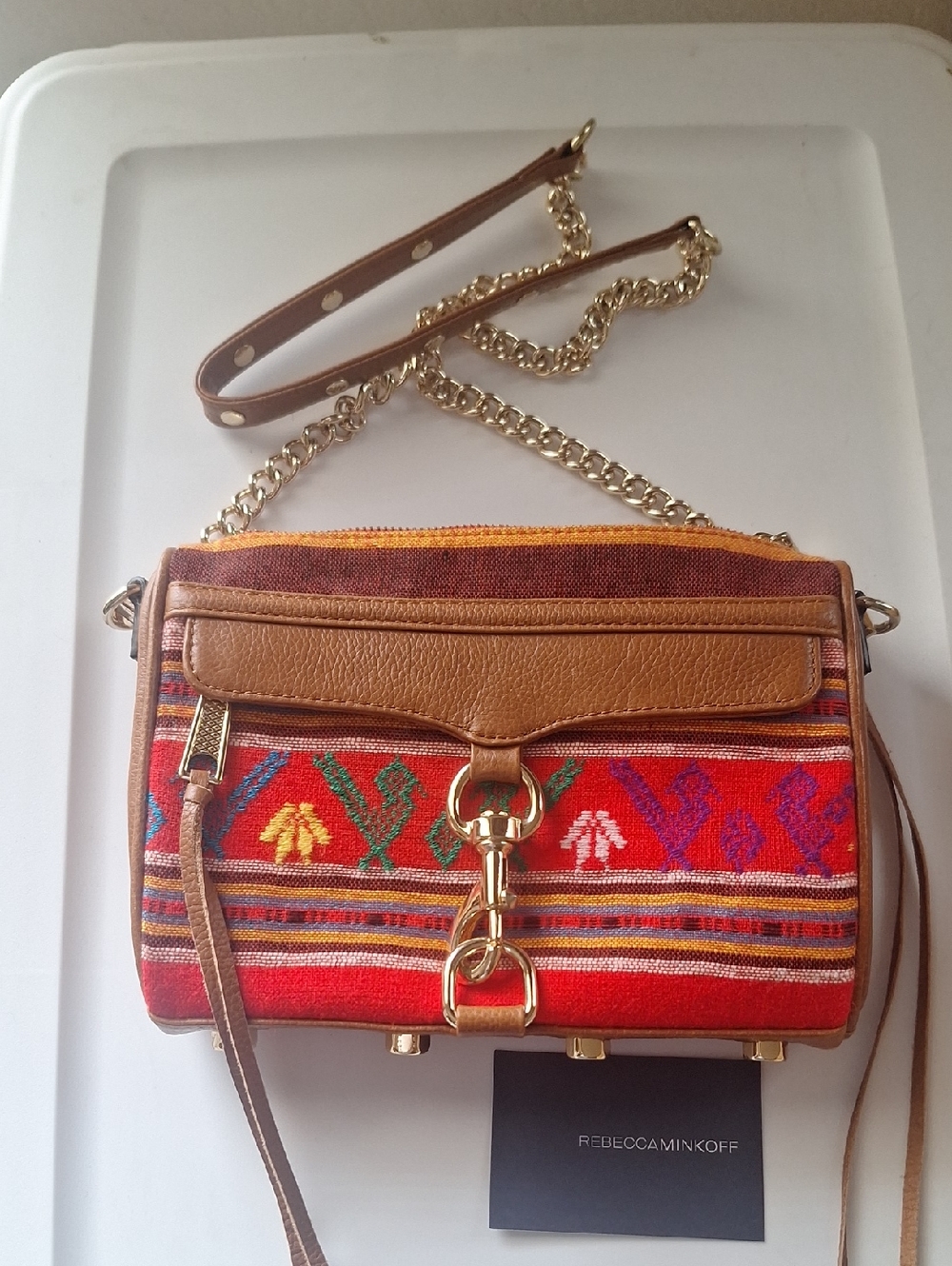 Rebecca Minkoff Colorful Mac Crossbody 9" W 7"T New
